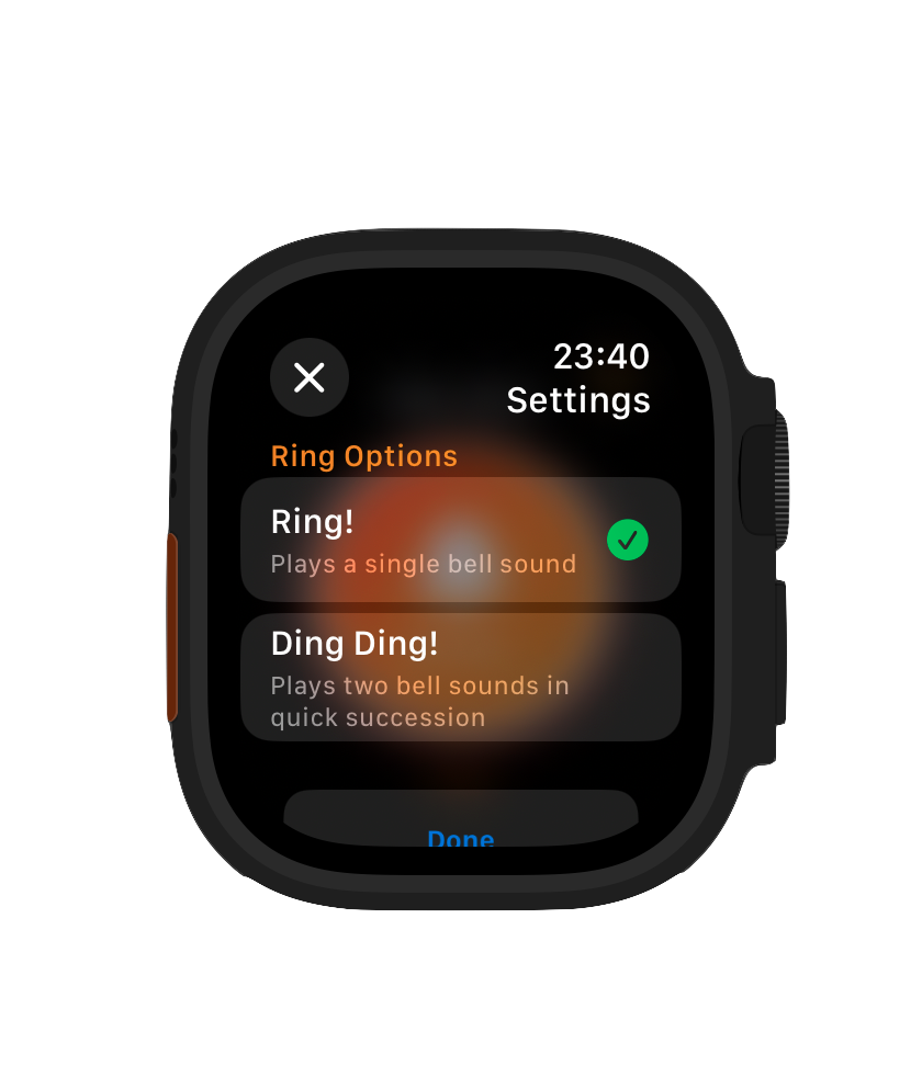 Ring Settings